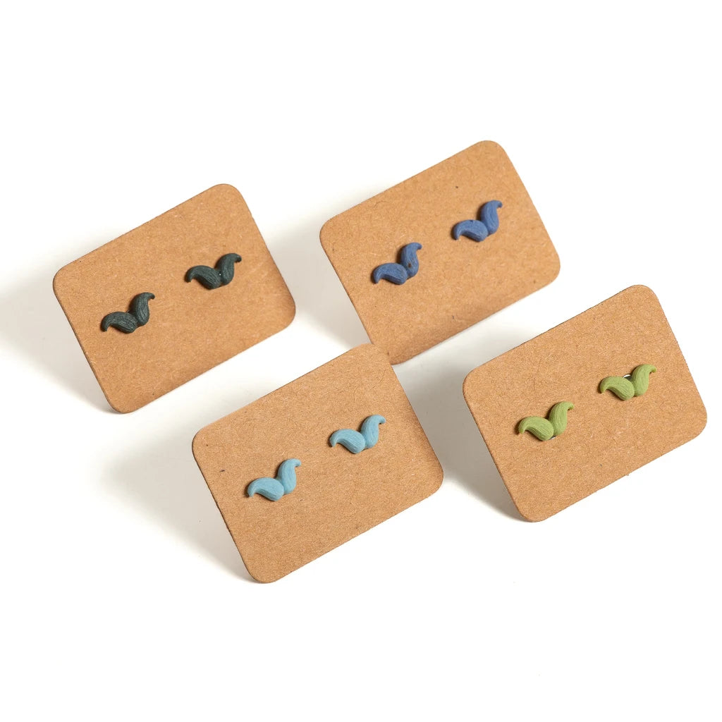 Handmade Infinity Symbol Stud Earrings for Women Minimalist Clay Jewelry Cute Gift for Girls Daily Wear Accessories S001201