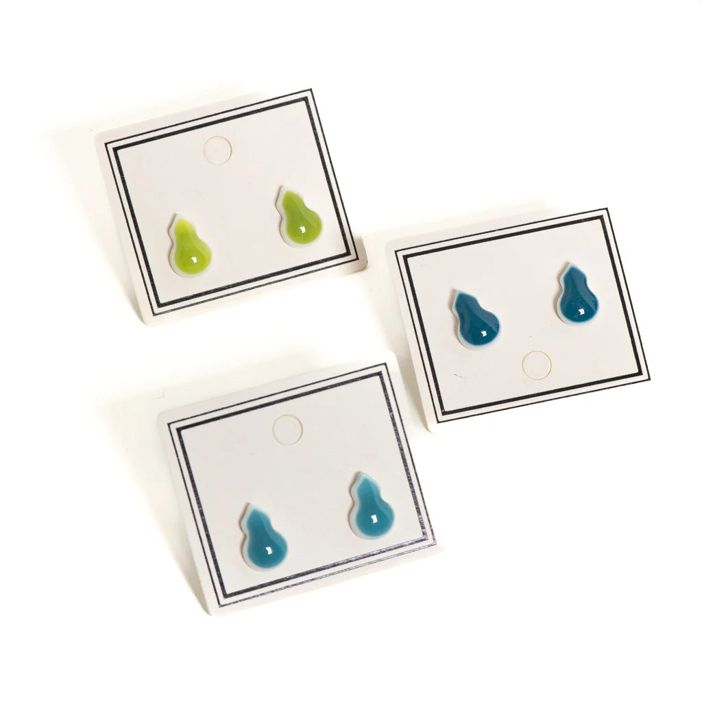 Ceramic Gourd Stud Earrings for Women Lucky Charm Clay Jewelry  Cute Accessories Gift for Girls Teens Daily Wear S001210
